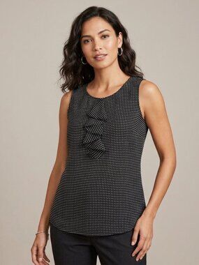 Jacob Black and White Polka Dot Top